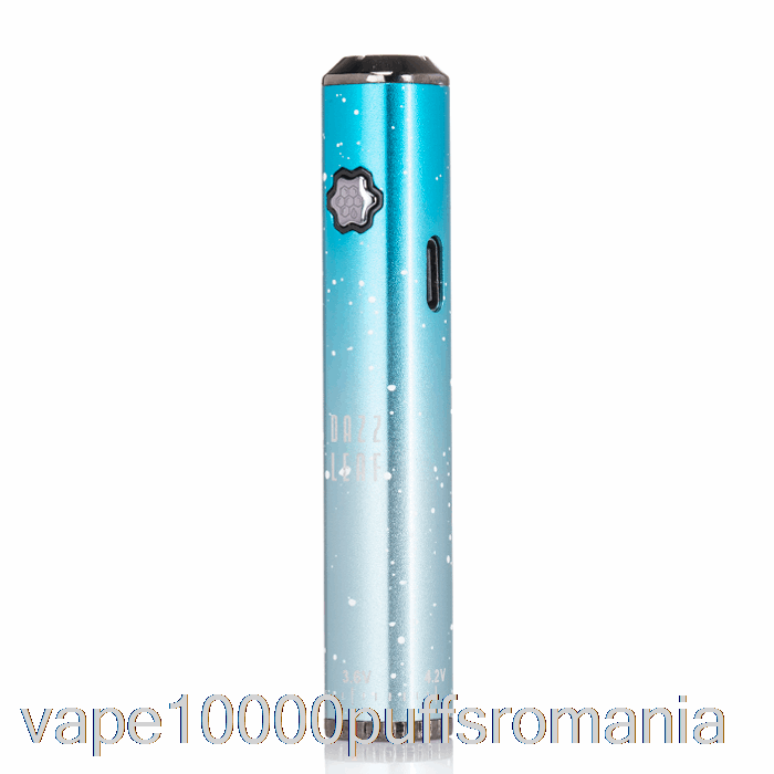 Vape Romania Dazzleaf Squarii Bottom Twist 510 Baterie Sky Blue Splatter